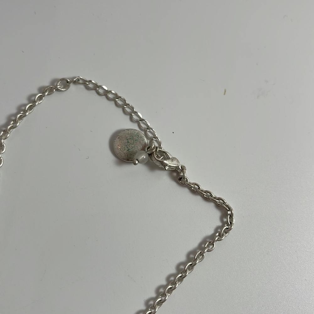 Baskin Brothers Silver Tone Chain Black Sphere Rhinestones Necklace w/ earrings - Picture 5 of 14